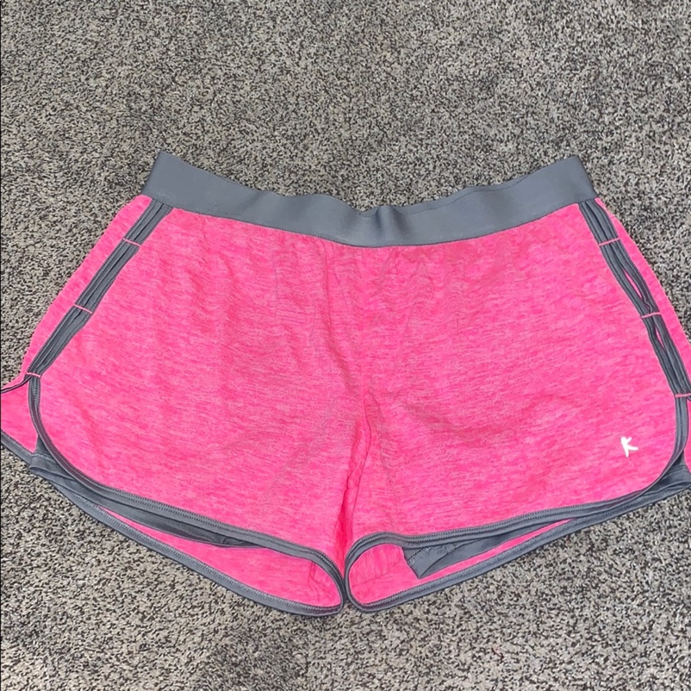 Pink athletic shorts